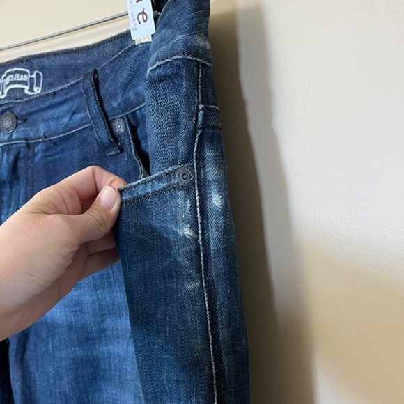 Robin's Jean Straight Leg Embroidered Wings USA Made Jeans - Men's Size 42*32 - Picture 6 of 15